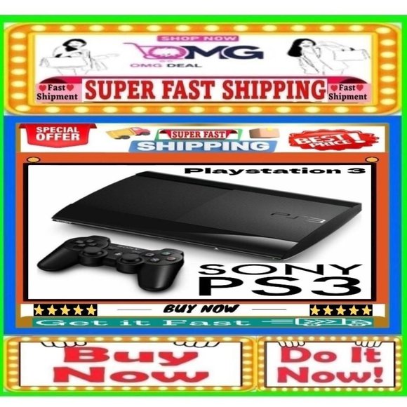 ✅🗣🚨🔴🌸S🌸A🌸L🌸E🌸❗️🔴📢Sony PLAYSTATION 3 Game CONSOLE🟢💸BUY NOW❗️💸🟢🛍️ - Picture 1 of 14